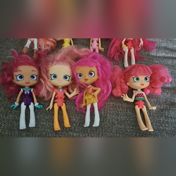 Lot of Eight Shopkins Shoppies Dolls (Bag #1) - Picture 2 of 3